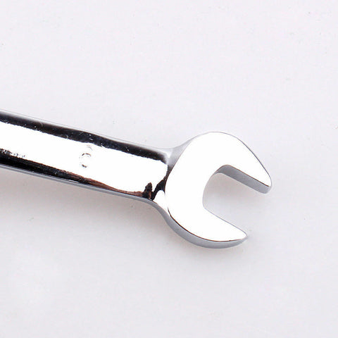 12 Pcs Metric 8-19mm Flexible Head Spanner Gear Ratchet Wrench Cr-V Steel Set