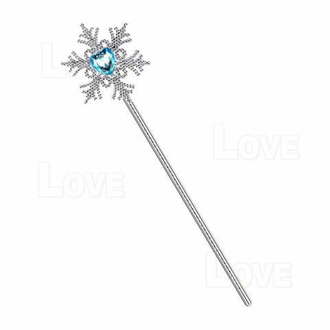 Frozen Princess Gloves Tiara Braid Piece Kid Gift Wand Crown Elsa Anna Wig Hair