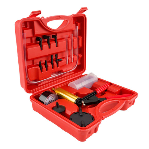 Brake Vacuum Motorbike Pump Hand Bleeding Bleeder Tester Kit Car Set Held Bleed