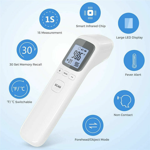 Temperature Gun Non-contact Digital Laser Infrared Thermometer LCD IR Temp Mete