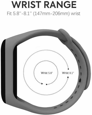 Silicone Wrist Strap Replacement Watchband Smart Bracelet for Xiaomi Mi Band 3&4
