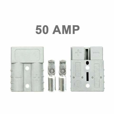 10Pcs Anderson Style Plug Connectors 50 AMP 12-24V 6AWG DC Power Tool AUS