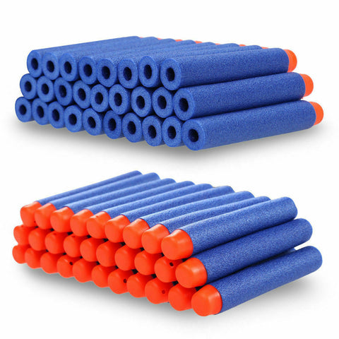 100 x Bullets SOFT HEAD Strike Elite Dart Refill Fits Most Guns BLUE