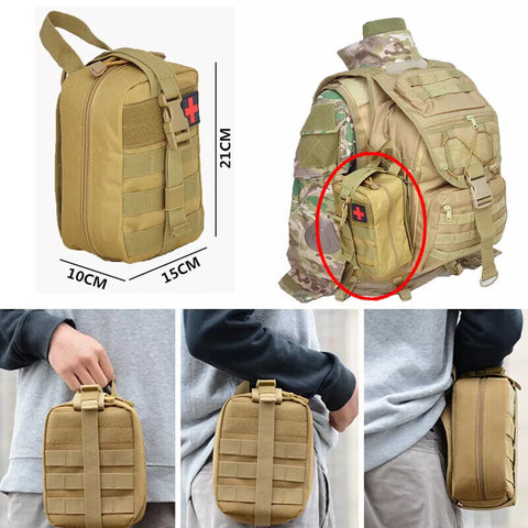 Tactical MOLLE Rip Away EMT IFAK Medical Pouch First Aid Kit Utility ( ONLY BAG)