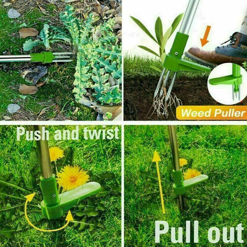1x Weed Puller Weeder Twister Twist Pull Garden Lawn Root Killer Remover Tool