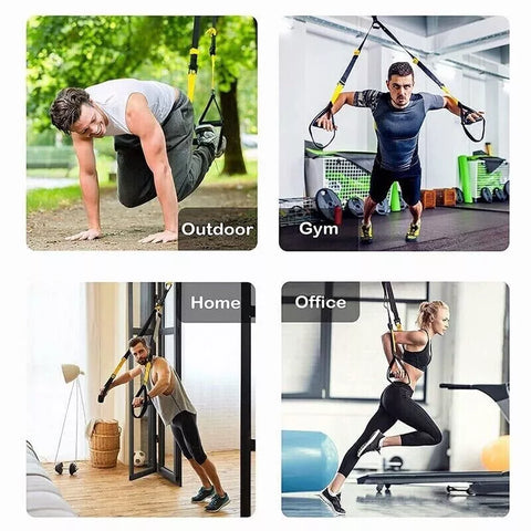 TRX Suspension Trainer Home Gym Full Body Workout Adjustable Nylon Outdoor P3