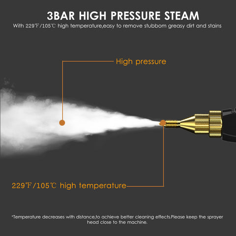 2500W Steam Cleaner High Temperature Kitchen Cleaning Pressure Steaming Mechine