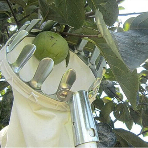 Fruit Picker with Bag Basket Garden Farm Fruit Catcher Harvest Picking Tools