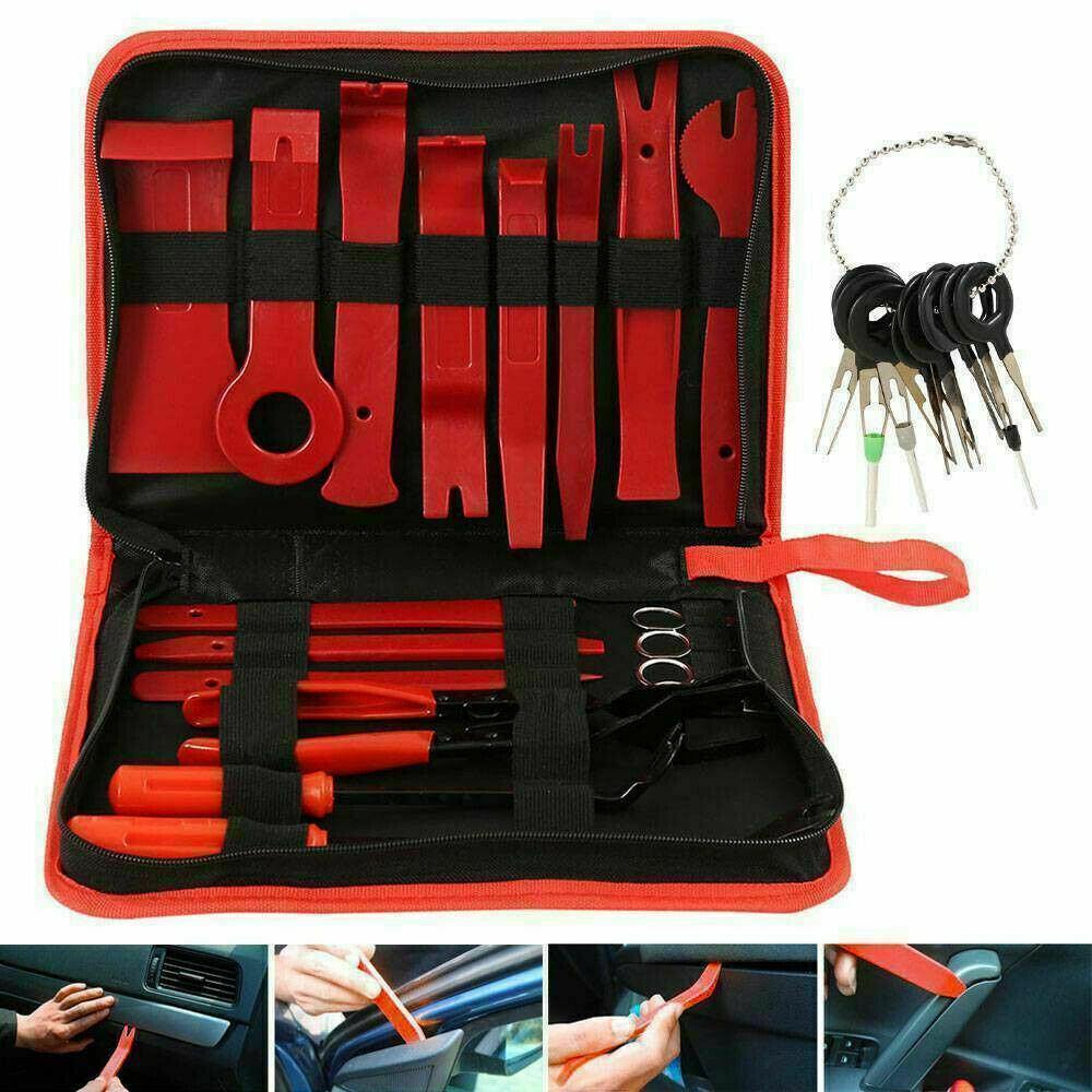 45Pcs Pry Bar Car Trim Removal Tool Auto Hand Tools Dash Panel Door Interior Kit
