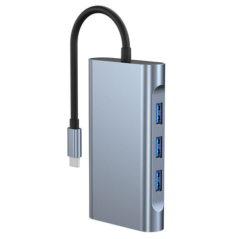 Laptop Docking Station USB-C HUB Type-C PD USB 3.0 Adapter 4K HDMI VGA SD/TF