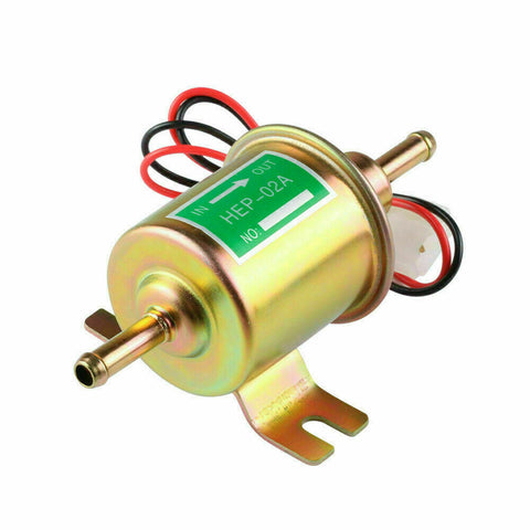 12V 2.5-4 PSI Gas Diesel Inline Low Pressure Electric Fuel Pump HEP02A Universal