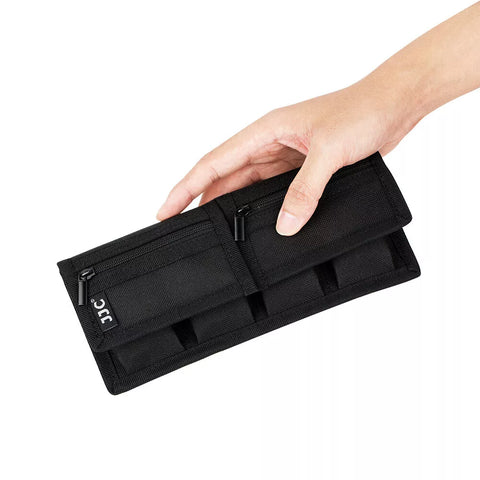 Camera Battery + Card Pouch Bag Case Holder fr Canon LP-E6N LP-E10 LP-E12 LP-E17