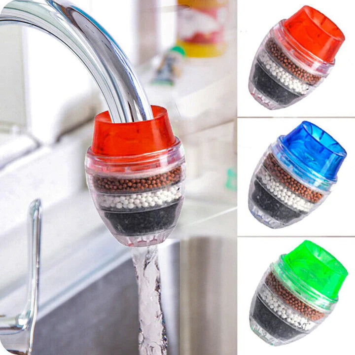 5X TAP WATER PURIFIER CARBON COCONUT CLEAN FILTER HOME KITCHEN CARTRIDGE FAUCET