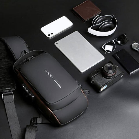 USB-Charging Sport Sling Anti-Theft Shoulder Bag Crossbody Chest Daypack Bags AU