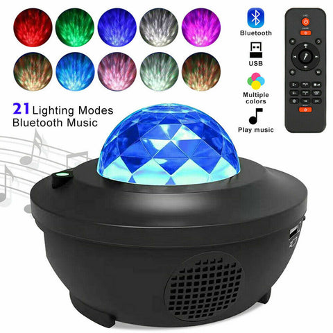 LED Galaxy Starry Night Light Projector Ocean Star Sky Party Kids Room Lamp AU