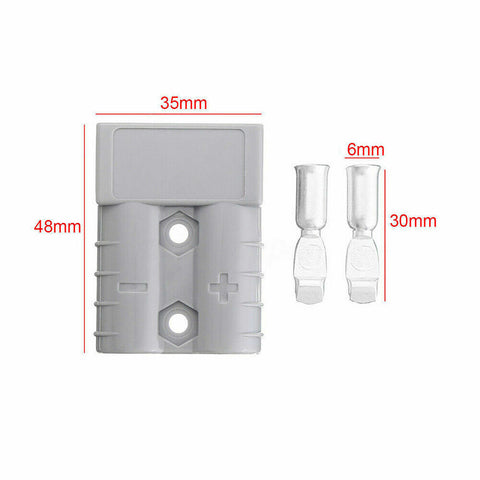 10Pcs Anderson Style Plug Connectors 50 AMP 12-24V 6AWG DC Power Tool AUS