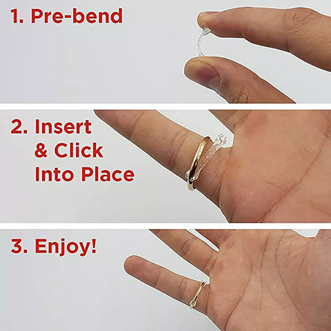12PCS Invisible Tightener Ring Size Reducer Resizing Adjuster Pad Resizing Tools