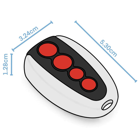 Compatible Steel-Line ZT-07 433.92Mhz Garage Door Remote SD800 Opener Transmit