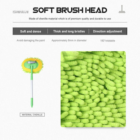 New Telescopic Car Brush Wash Soft Care Mop Vehicle Cleaning Window Adjustable
