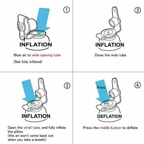 Inflatable Foot Rest Travel Air Pillow Cushion Office Home Leg Footrest Relax AU