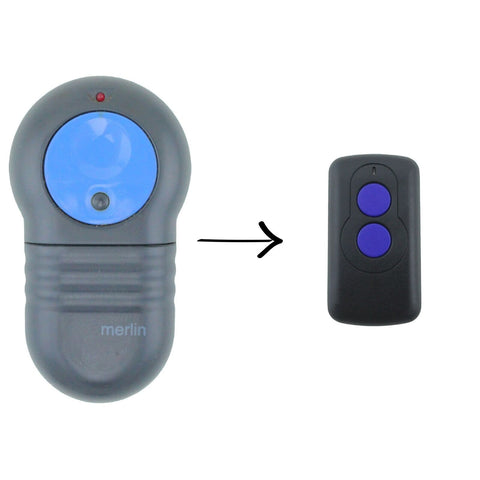 Merlin M802 Blue Compatible Garage Door Remote Control Prolift 230T/430R Switch