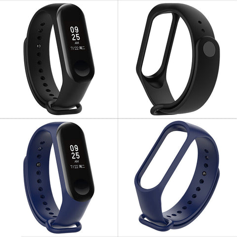 Silicone Wrist Strap Replacement Watchband Smart Bracelet for Xiaomi Mi Band 3&4