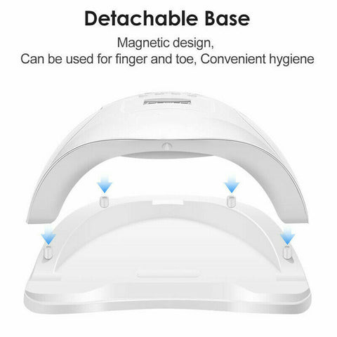 48W Nail Lamp UV LED Light Professional Nail Polish Dryer Gel Curing Device AU