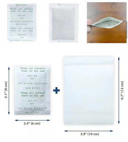 Upto400 Pack Detox Foot Patches Pads Natural plant Toxin Removal Sticky Adhesive