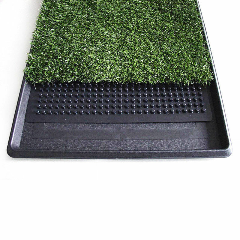 Indoor Dog Pet Potty Zoom Training Portable Grass Mat Toilet Large Loo Pad Tray