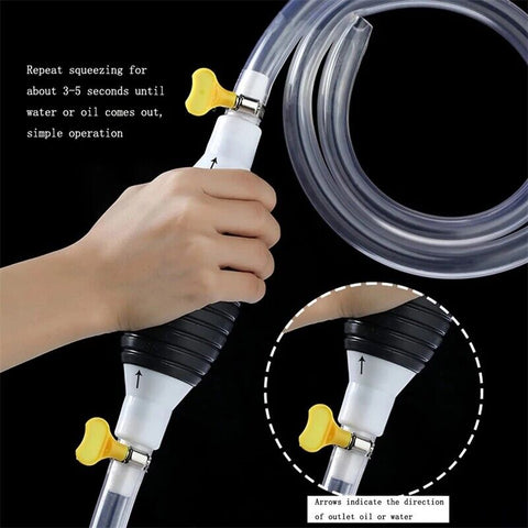 Hand Fuel Pump Car Fuel Tank Sucker Oil Transfer Soft Car Fuel Pump Manual Pump