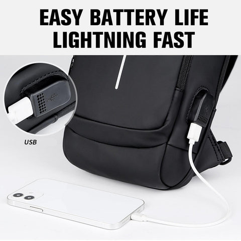 USB-Charging Sport Sling Anti-Theft Shoulder Bag Crossbody Chest Daypack Bags AU