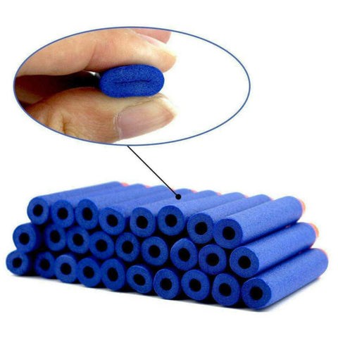 100 x Bullets SOFT HEAD Strike Elite Dart Refill Fits Most Guns BLUE