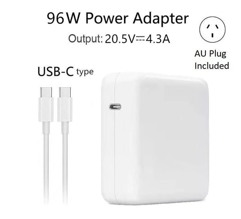 96W Type-C Power Adapter Charger USB-C for Apple Macbook Air Pro Laptop au
