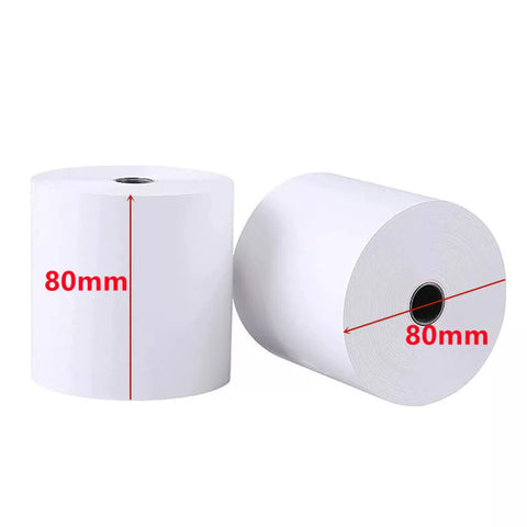 10 Rolls 80x80mm Premium Thermal Paper Rolls BPA free POS Cash Register Receipt