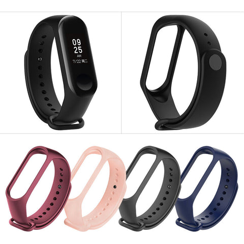 Silicone Wrist Strap Replacement Watchband Smart Bracelet for Xiaomi Mi Band 3&4