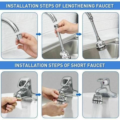 Moveable 360° Rotatable Faucet Kitchen Water Saving Tap Head Filter Sprayer Aus