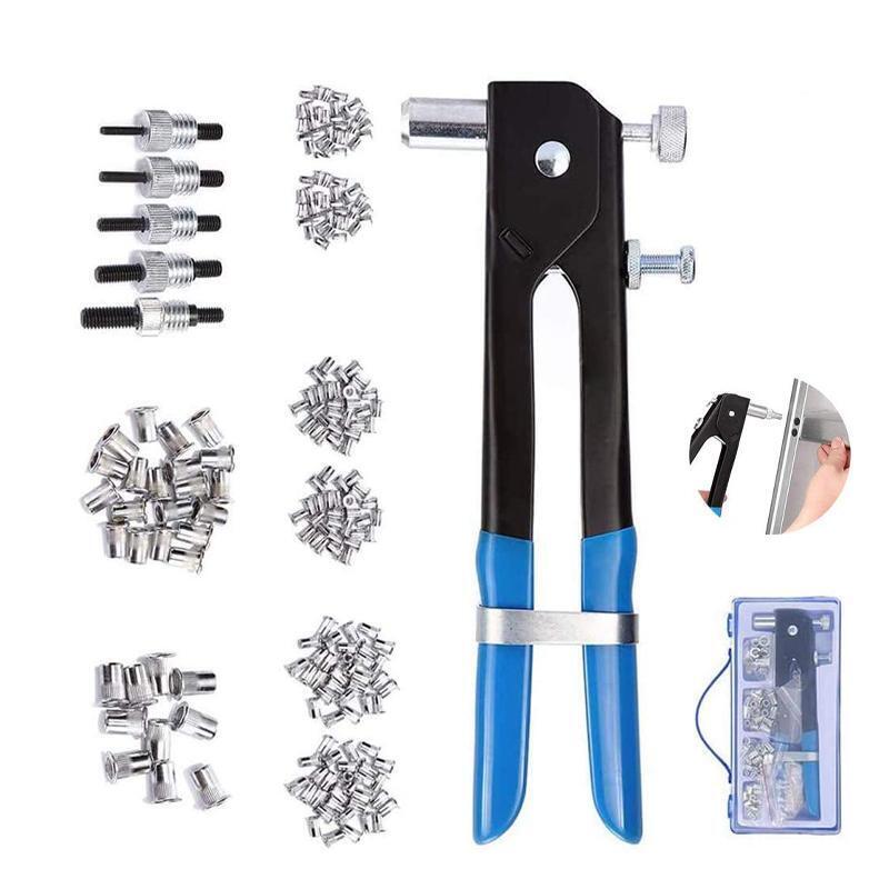 86x Riveter Nut Nutsert Tool Rivnut Gun Wrench Nuts Riveting Kit Mandrels M3-M8