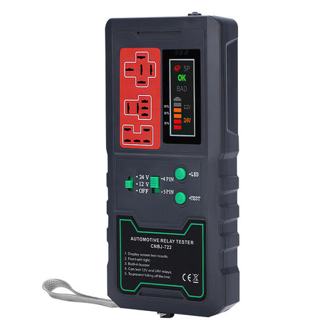 12-24V Automotive Electronic Relay Tester Car Battery Checker LED Indicator Auto