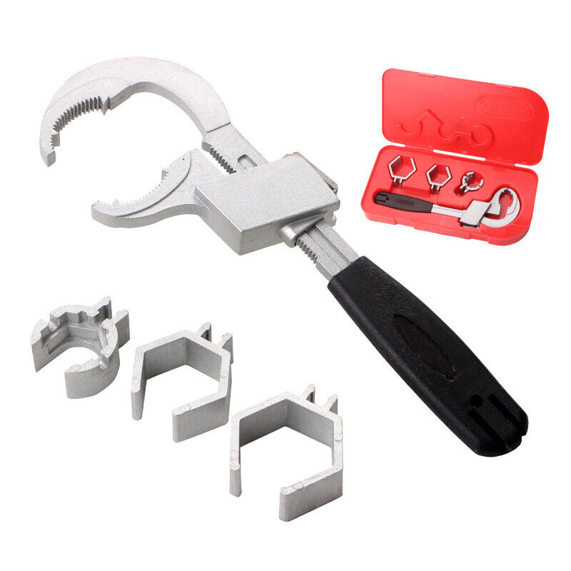 4-in-1 Universal Adjustable Double Ended Wrench Link Plumbing Pipe Repair Tool