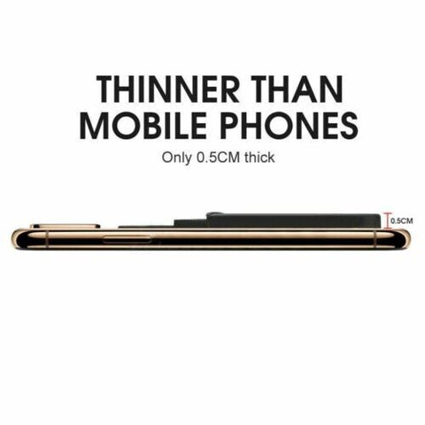 Silicone Mobile Phone Back Double Layers Card Holder Wallet  Stick On Adhesive