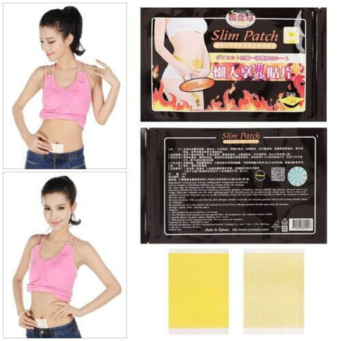 10/100PCS SLIM PATCHES BODY SLIM BURN FAT BELLY DETOX WEIGHT LOSS DIET PADS AU