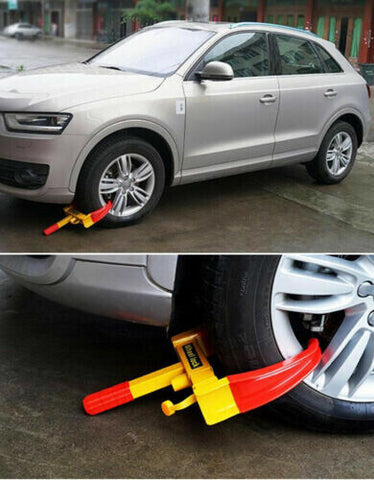 Heavy Duty Wheel Clamp Lock Vehicle Caravan Car Security Anti-theft 2keys