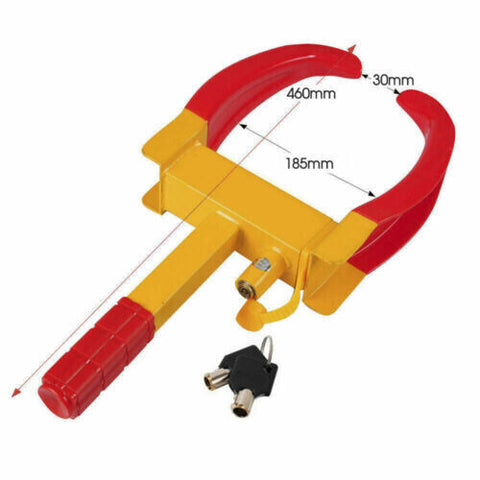 Heavy Duty Wheel Clamp Lock Vehicle Caravan Car Security Anti-theft 2keys
