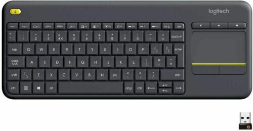 Logitech Wireless Touch K400 Plus Keyboard - Black