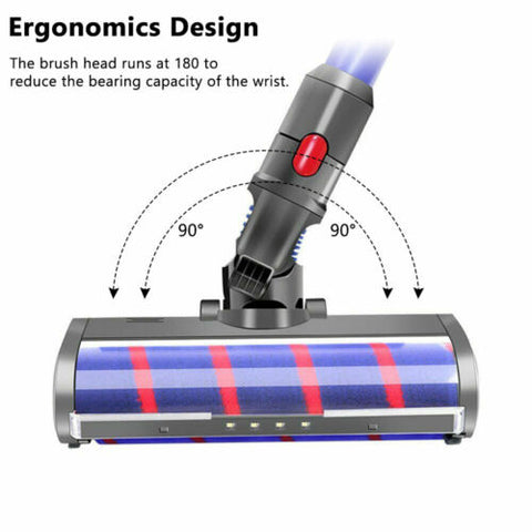 Cordless Vacuum Cleaner Floor Brush Fluffy Roller Head For Dyson V7 V8 V10 V11