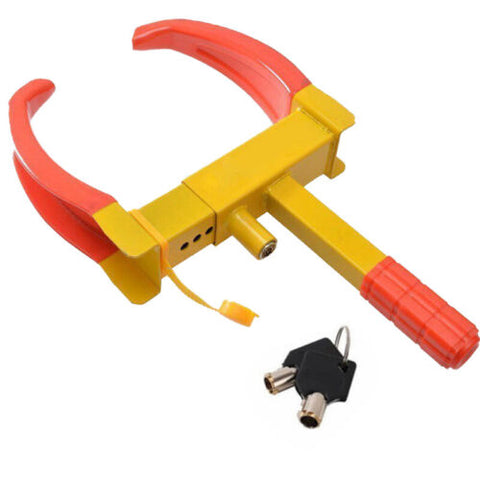 Heavy Duty Wheel Clamp Lock Vehicle Caravan Car Security Anti-theft 2keys
