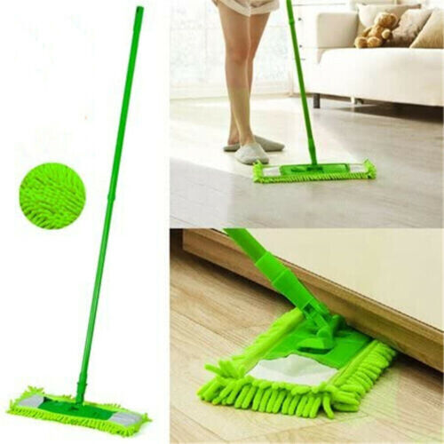 Swivel Mop Microfibre Adjustable Handle Wet Or Dry Use Practical Lightweight