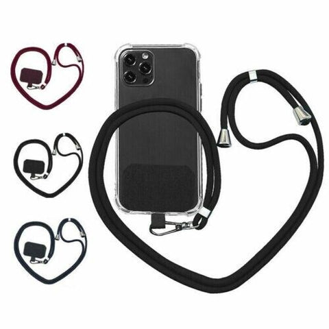Universal Mobile Phone Lanyard Adjustable Hanging Neck Strap With Patch Fashion