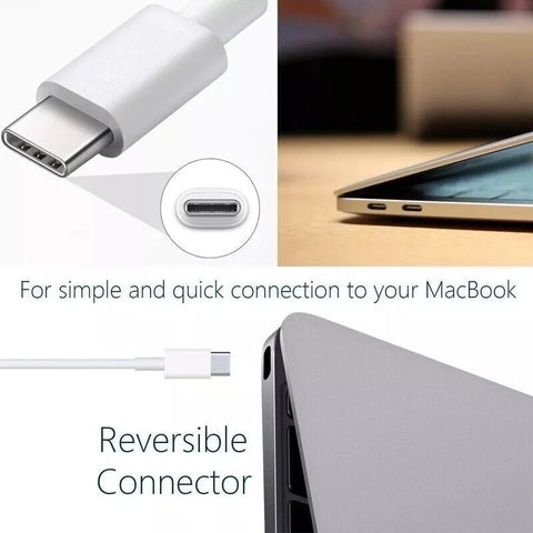 61W USB-C Power Adapter Charger Cable for Apple Macbook Air Pro Laptop