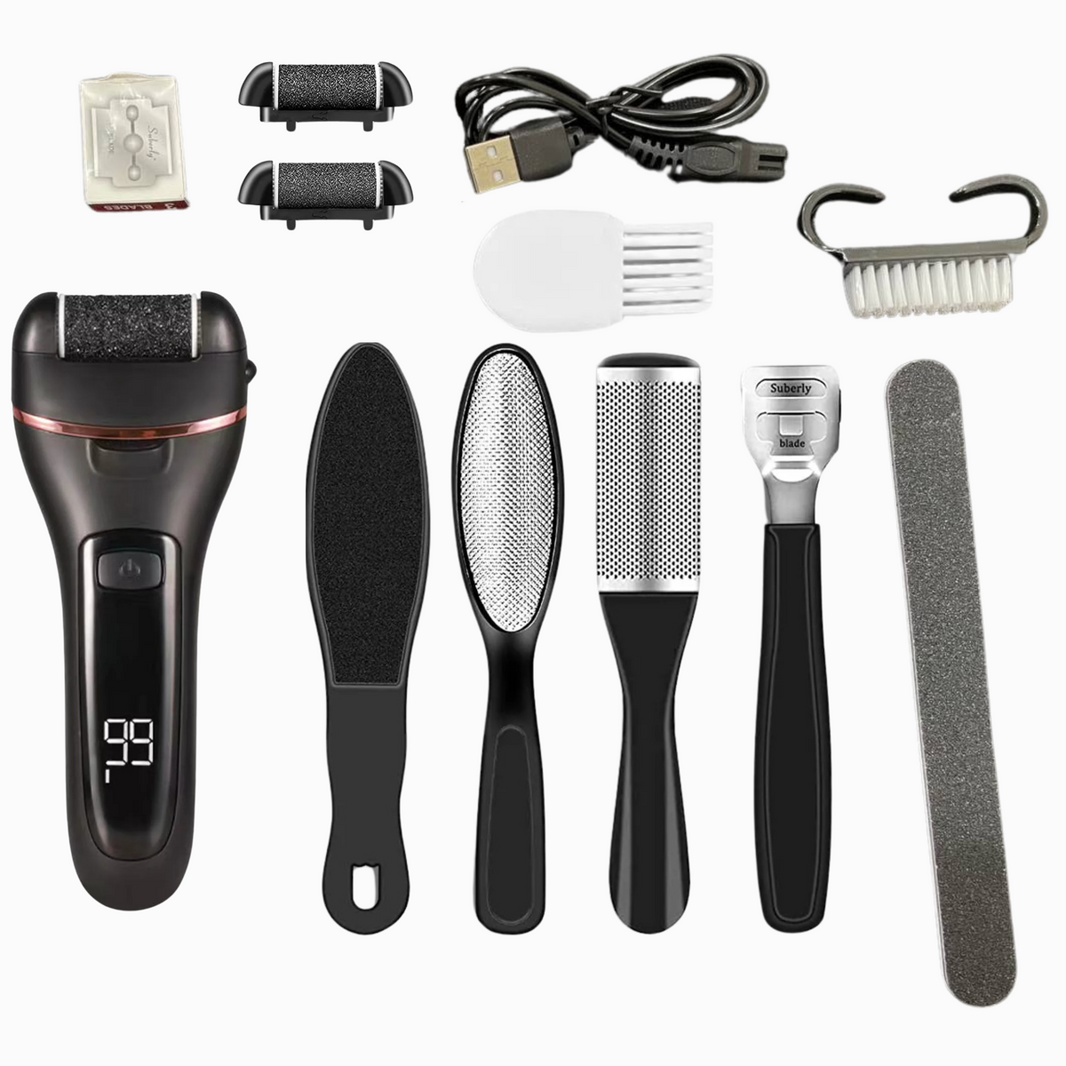 Foot Scrubber Electric Foot File Callus Remover Hard Skin Remover Pedicure Tools